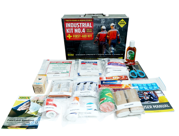 Construction site first aid kit