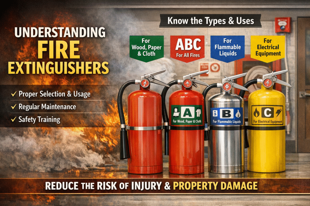 Fire extinguishers are a critical component of fire safety systems