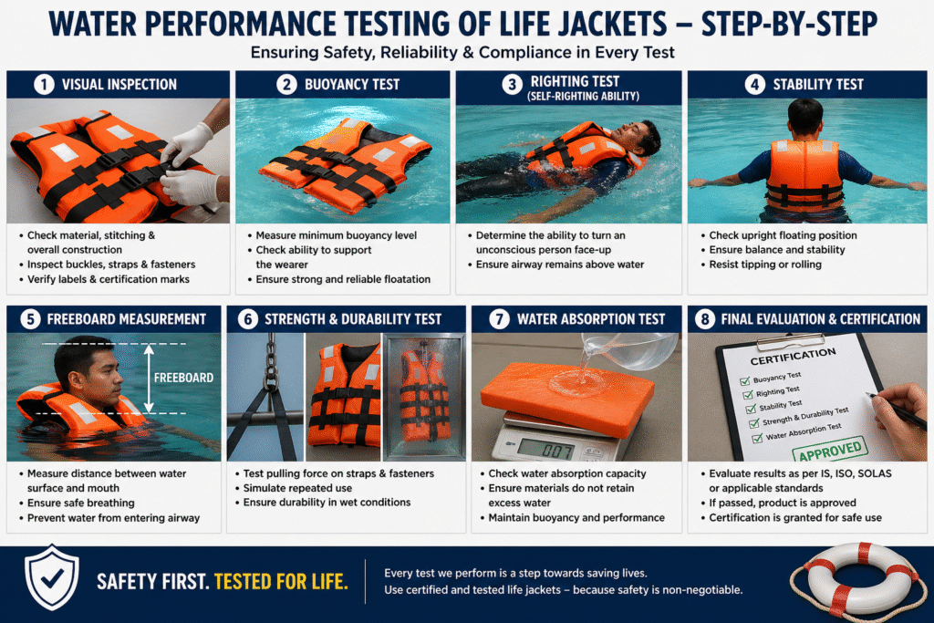 Water Performance Testing of Life Jackets – Step-by-Step