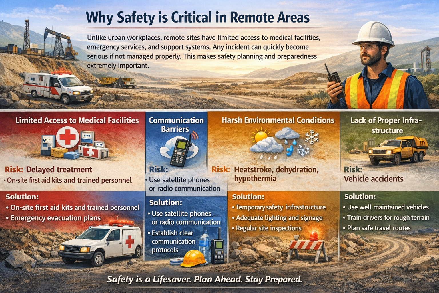 Safety Challenges in Remote Project Locations - aosspl.com