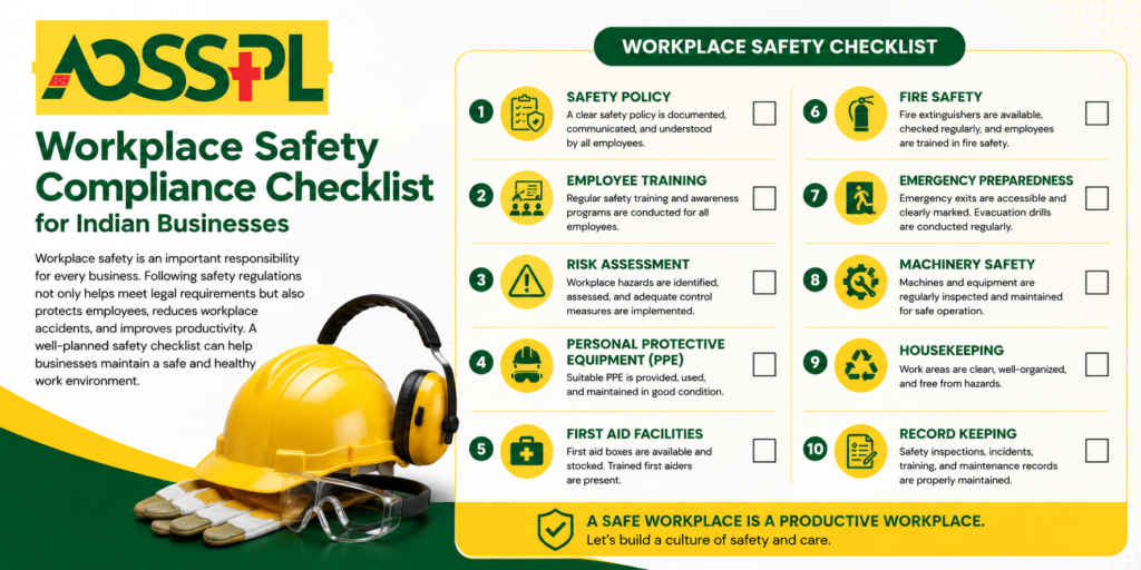 Workplace safety compliance checklist