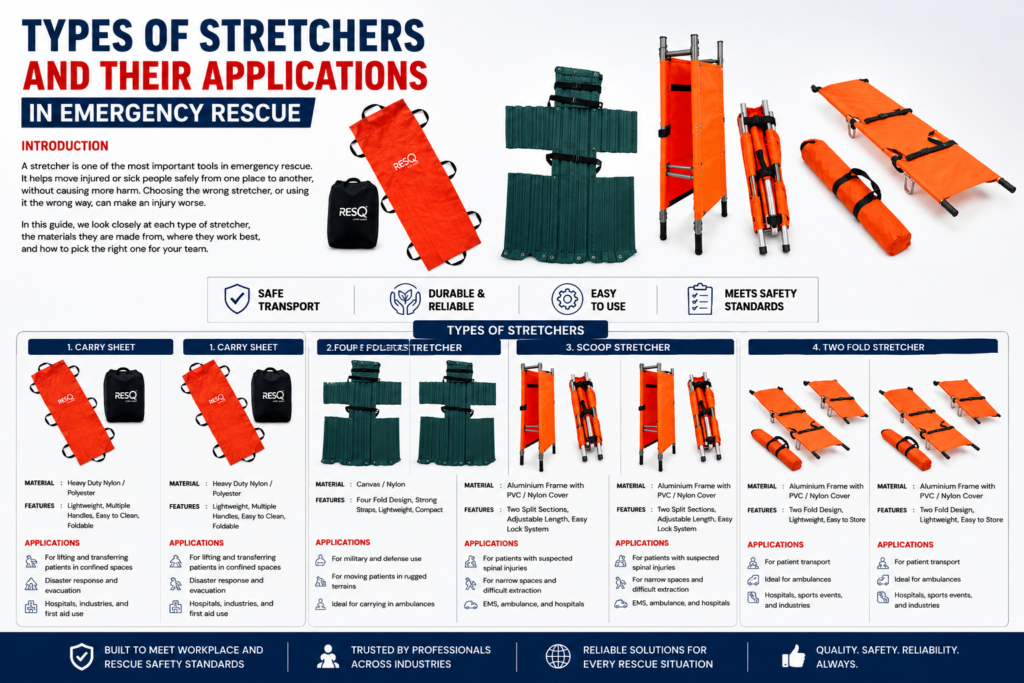 Types of Stretchers and Their Applications in Emergency Rescue